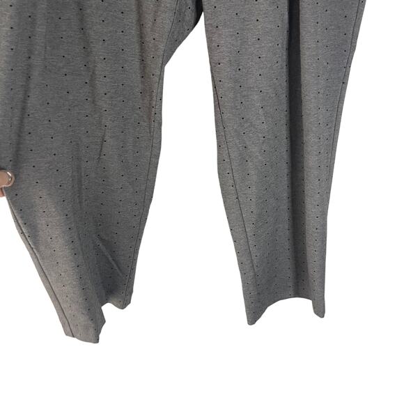 Amanda + Chelsea Women's Plus Size 18W Grey Polka Dot Pull On Career Dress Pants - Picture 3 of 11